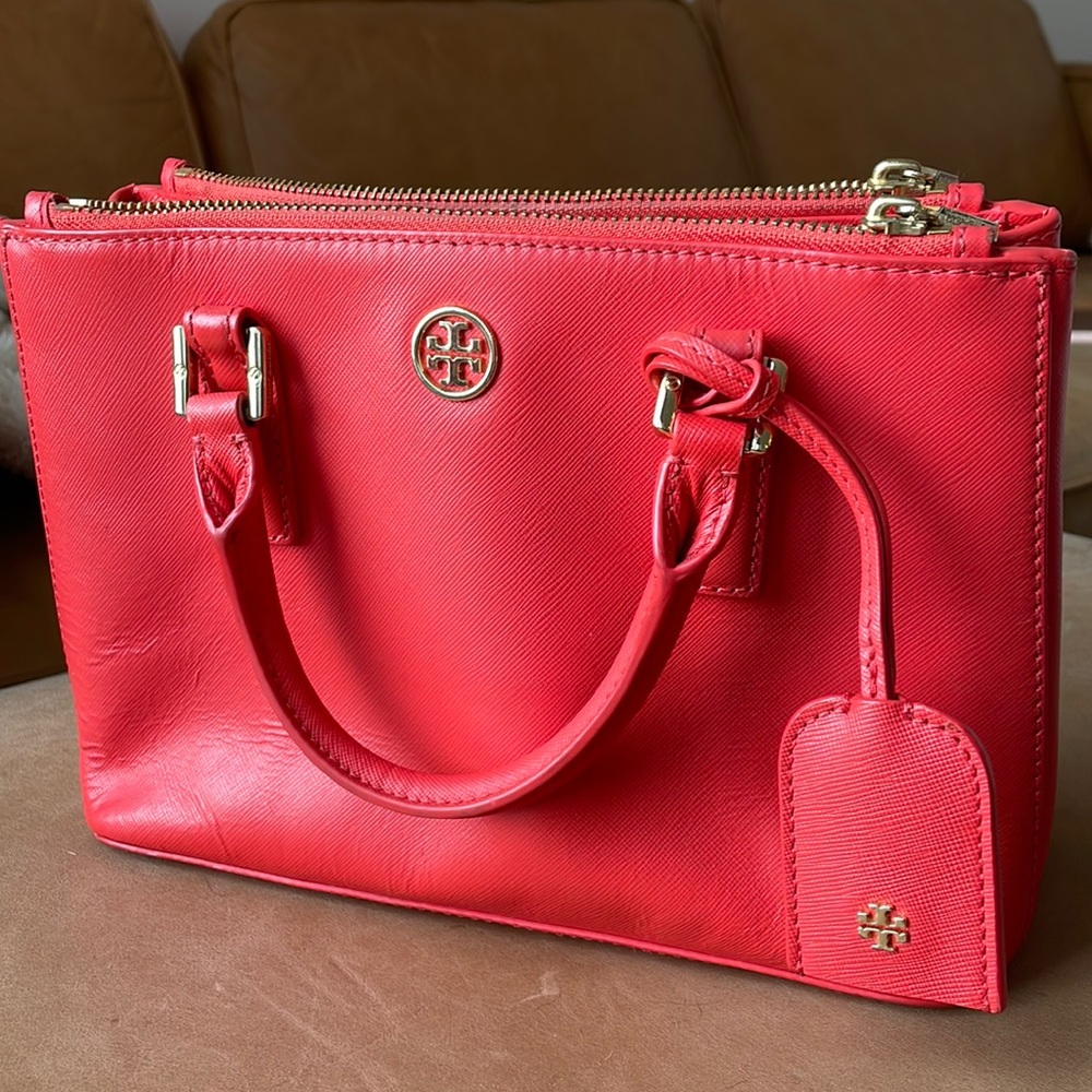 Tory Burch Robinson Double Zip Tote - top handle, crossbody